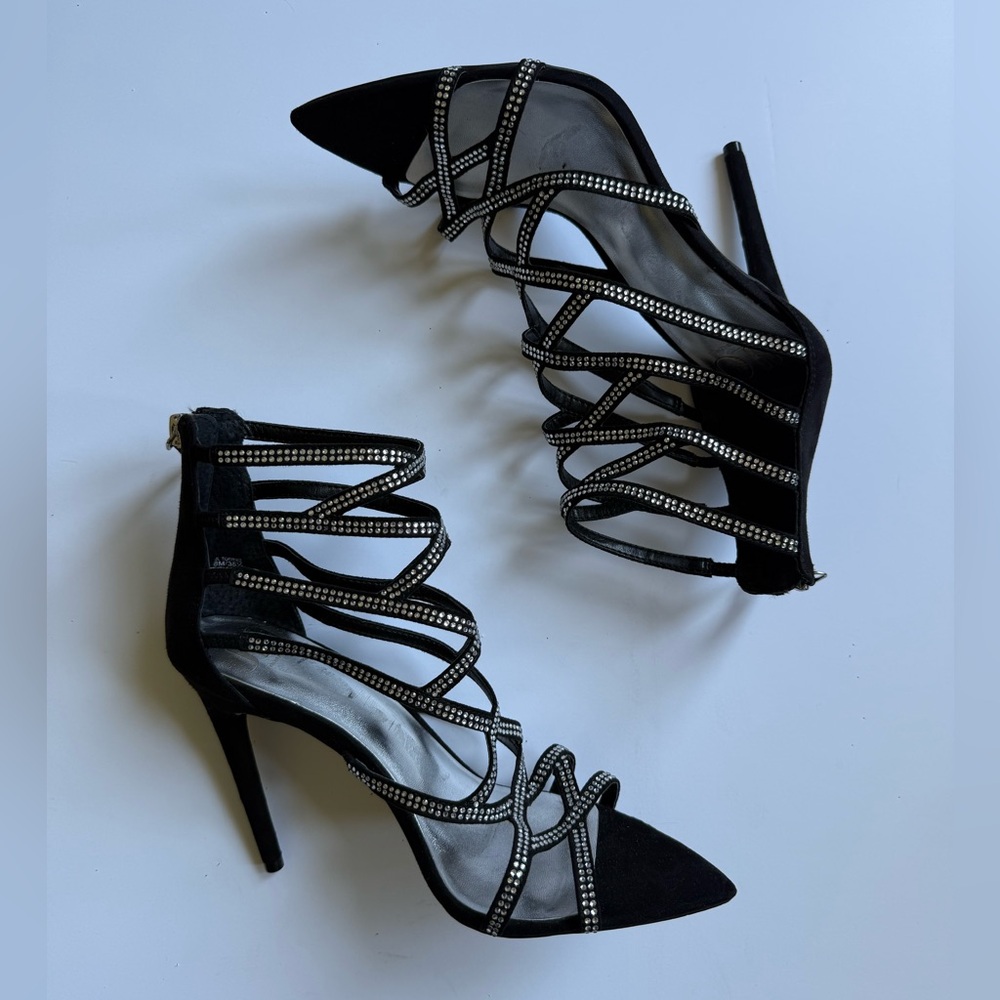 JLo Jennifer Lopez Torrie Sandal Stiletto Heels - Sz 8 - Picture 5 of 11